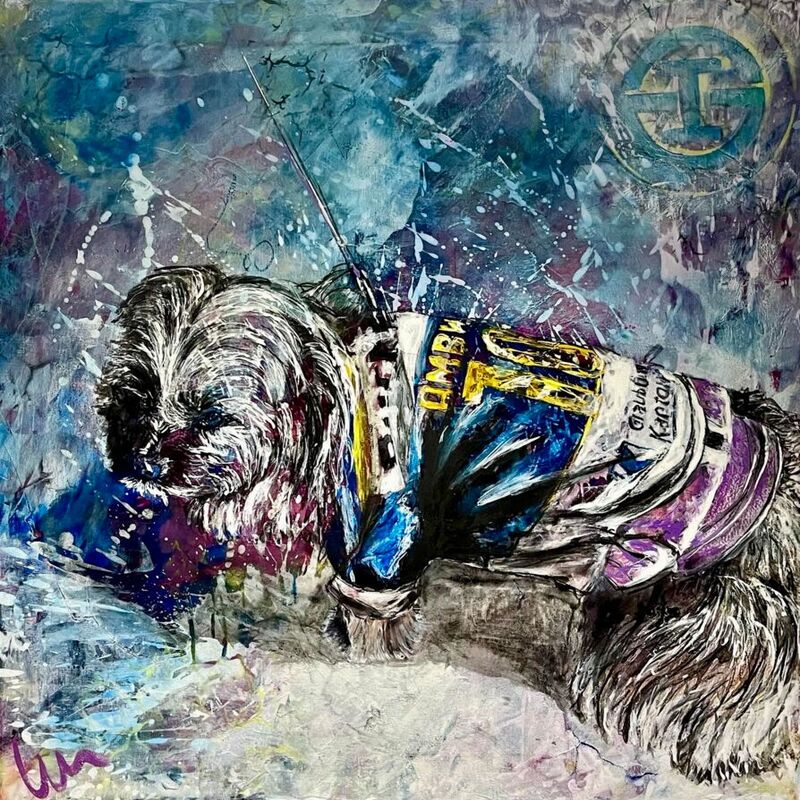 celi - Auftrag 2024; acryl, 80x80x4