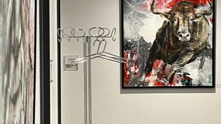 Grundbuchamt, Notariat, Illnau, Effretikon, Kunstausstellung, Kunst, Silvia Lehmann, silviart, acrylbilder, bild malen lassen, tiere, stier