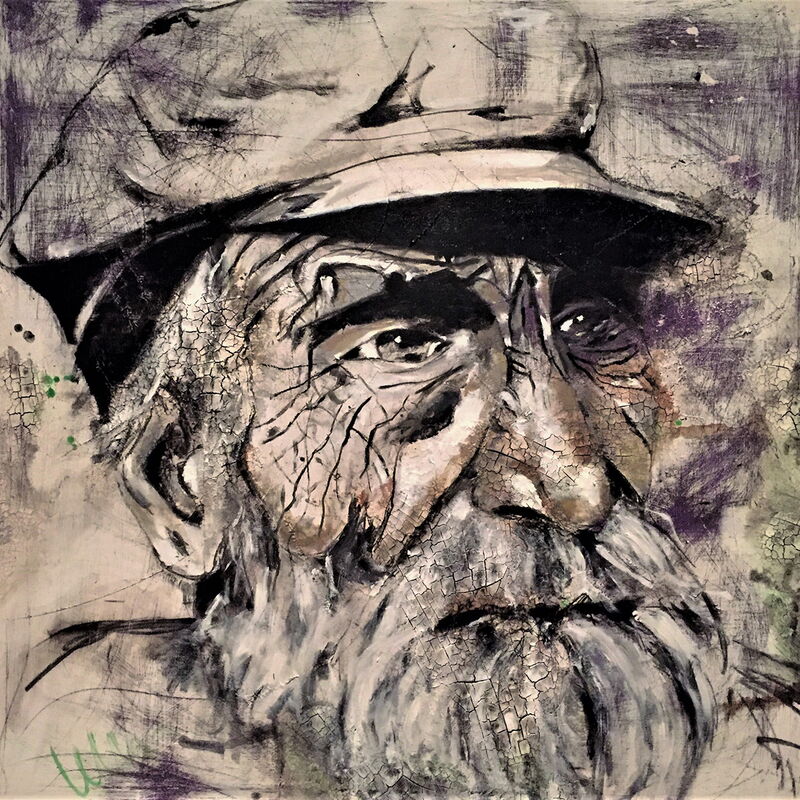 gilwar, Acryl Mixedmedia, 90x90x2