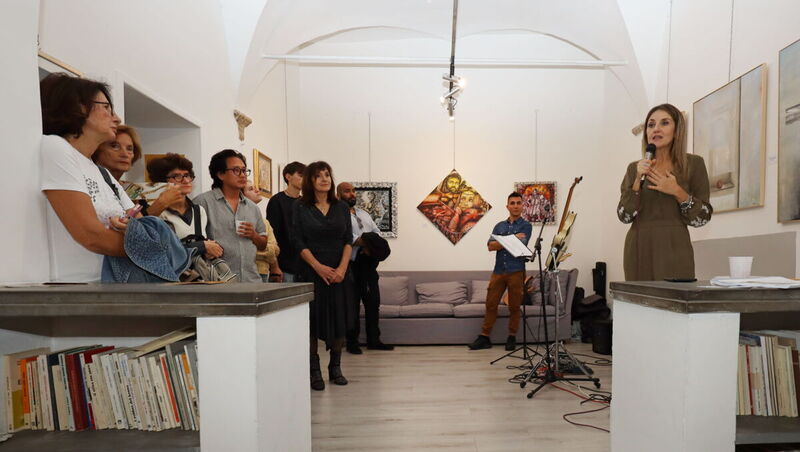 Contemporary Art, Bild malen, Kunstausstellung, Vernissage, Silvia Lehmann, Acryl malen, Auftragsmalen, Bild im Auftrag malen, expressiv, RAW, Rome Art Week