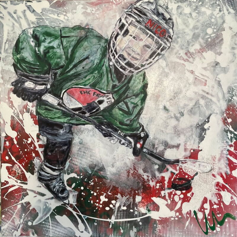 nico - Auftrag 2024, acryl, 60x60x4