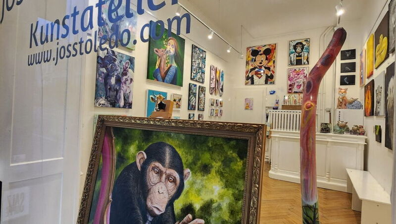 Kunstausstellung, Vernissage aniMALisch, Silvia Lehmann, Acryl malen, Auftragsmalen, Bild im Auftrag malen, expressiv, Kunstverein Salz in der Suppe